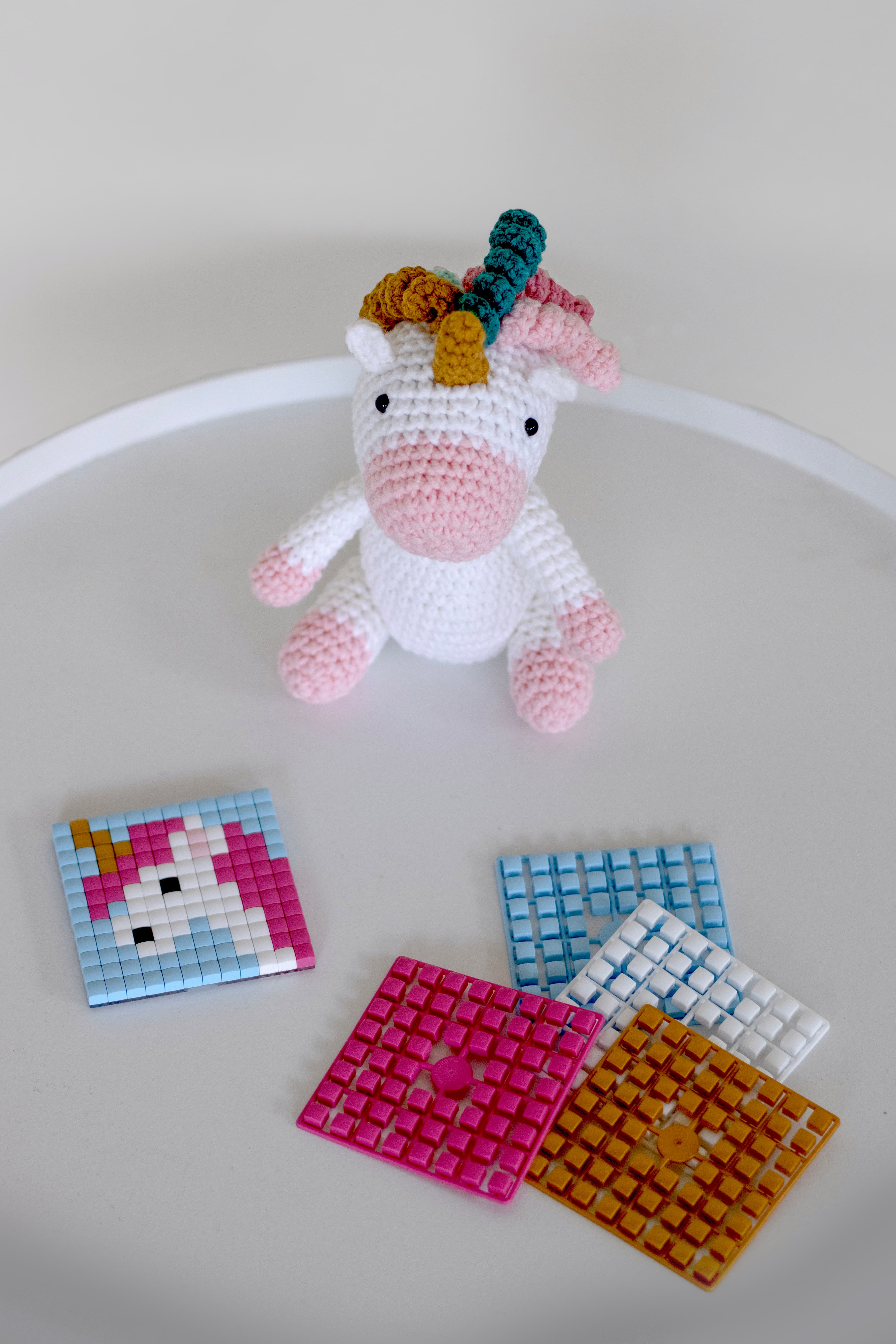Pixelsleutelhangers unicorn